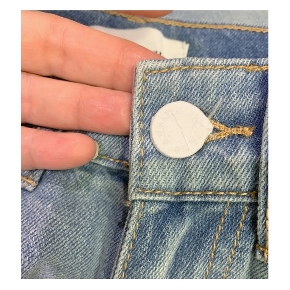 We Wore What High Rise Wide Leg denim in Foam Size 25 - Picture 4 of 14